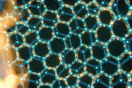 细胞和生物链 分子和抽象概念 3d 渲染材料聚合物软骨纤维素插图科学化学塑料荧光网格化图片