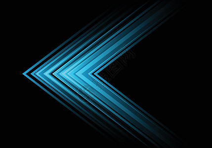 抽象蓝色光箭头速度方向黑色设计现代未来主义背景矢量图背景图片