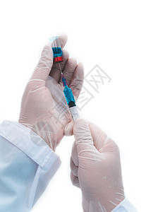 配备注射器 准备将疫苗注射到p的近身医生护士白色医院医生医疗病人疾病药物器材药品图片