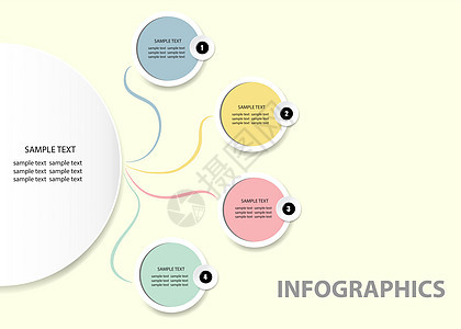 圆形图表矢量模板图片