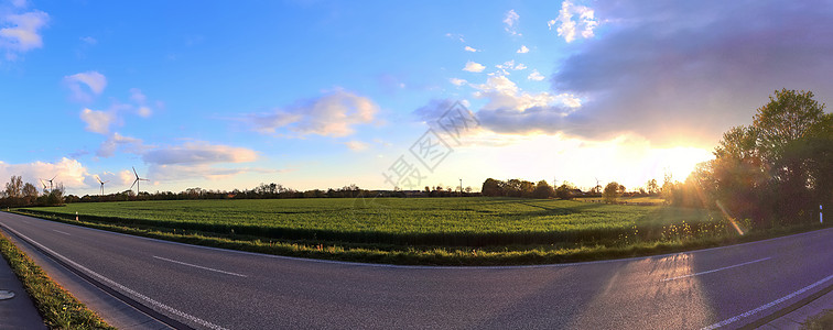 北欧一位欧元伯爵的美丽高分辨率全美概观雇用农业农村远景旅游蓝色地平线国家土地全景图片