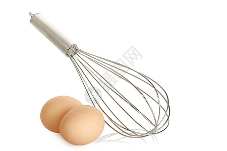 长着鸡蛋的企鹅鞭子金属面包师厨房食物烹饪烘烤厨具打蛋器白色图片