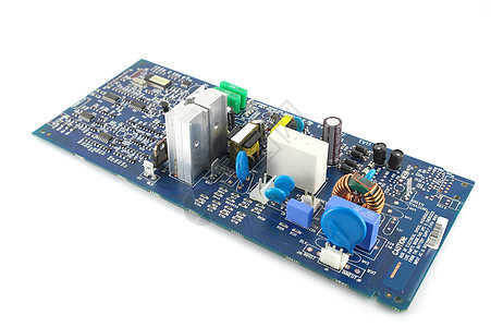 旧电子电路板芯片反抗电容器电气晶体管工程蓝色通讯电路尘土图片