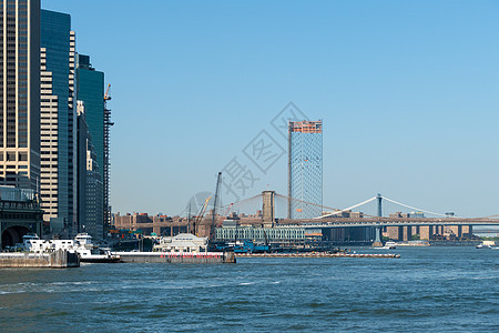 纽约市市中心渡轮地标旅行蓝色天际天线港口观光城市直升机码头图片
