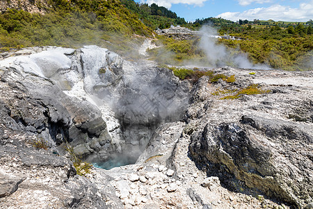 新西兰的地热活动公园观光旅游冒险蒸汽弹簧火山喷泉指导探索图片