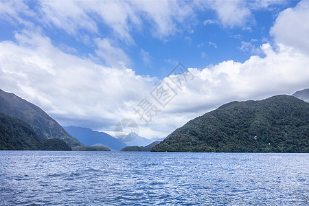 神奇峡湾峡湾国家公园印象新西兰山坡天气国家薄雾绿色公园风景旅游森林旅行图片