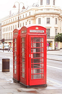伦敦红色电话盒盒子旅游摊位历史电话街道生活花园城市旅行图片