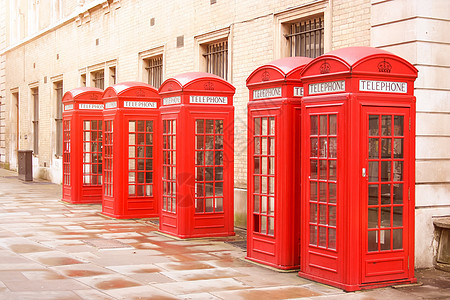 伦敦红色电话盒旅行历史摊位英语文化城市花园街道生活盒子图片