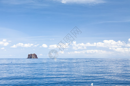 利帕里群岛悬崖海景环境海岸旅游地区村庄风神火山假期图片