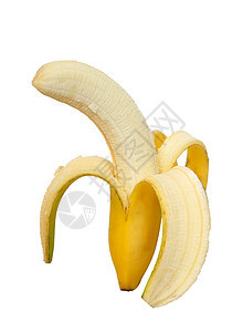 剥皮香蕉皮肤饮食热带食物静物白色营养小吃黄色水果图片