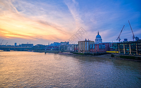 联合王国英国伦敦圣保罗大教堂 英国英格兰天桥旅游圆顶英语景观地标大教堂建筑城市建筑学图片