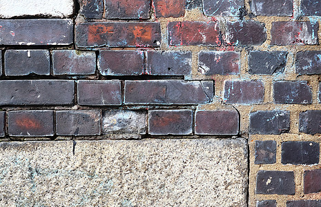旧砖墙 老被风化的砖墙全景 b 的纹理空间乡村房子设计石头砖块建筑学水泥墙纸石工图片