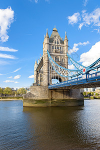 伦敦塔桥蓝色旅游运输吸引力建筑学历史游客建筑王国国家图片
