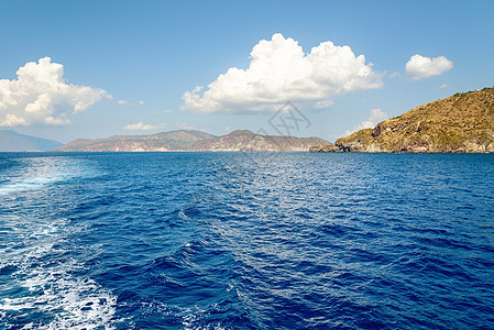 Aeolian群岛群岛的视角图片