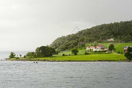 挪威西部Lysefjord的风景图片