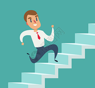 商务人士跑上楼梯走向成功 成功的阶梯 通往成功的阶梯图片