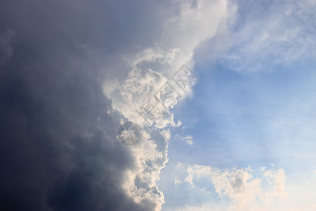 暴风雨前的黑暗云层正在震动天空天气编队雷雨太阳雨云日落气象气氛空气图片