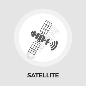 卫星平面 ico艺术盘子广播影像连接反射雷达绘画技术矢量图片