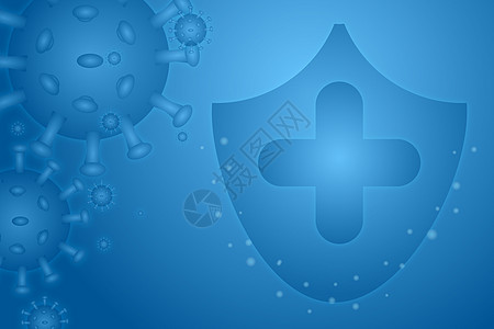 浅蓝色背景图像图形符号 Corona病毒保护COV危险医疗危害疾病肺炎全球感染风险生物医院图片