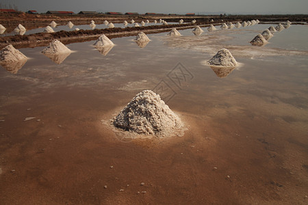贡布海盐养殖地方生计旅游摄影贡布广角文化视图倒影丰收图片