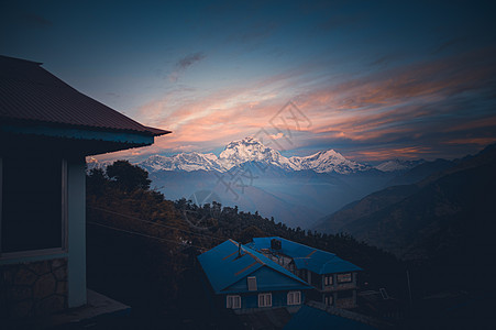 Annapurna山脉的景象图片