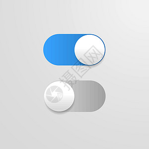 特写按钮 矢量蓝色移动应用程序 矢量动力滑动器图片