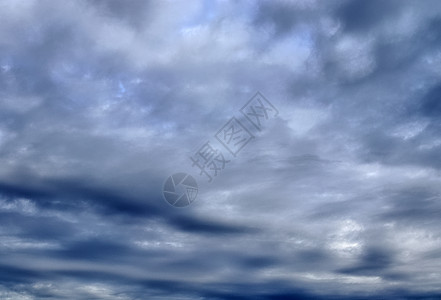 夏季 sk 中令人惊叹的混合云形成全景蓝色天气风暴白云地平线雨云蓝天天堂天空气氛图片