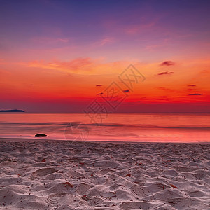 热带风景 夏天池塘阳光天堂反射海岸线日出海洋天际海浪蓝色图片