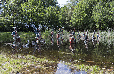 荷兰一个被抛弃的 主题公园水兵娱乐喷泉休闲艺术乡愁土地客人士兵公园图片