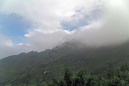 山雾范围 迷雾弥漫的全景景观天空木头蓝色墙纸天线冒险薄雾日出高山农村高地图片