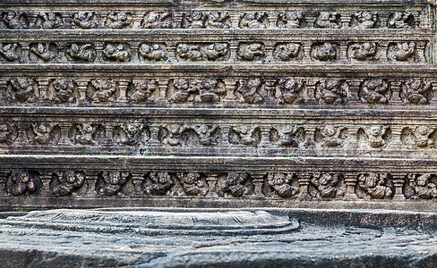 Polonnaruwa市Ceylon寺庙古老废墟 教科文组织 斯里兰图片