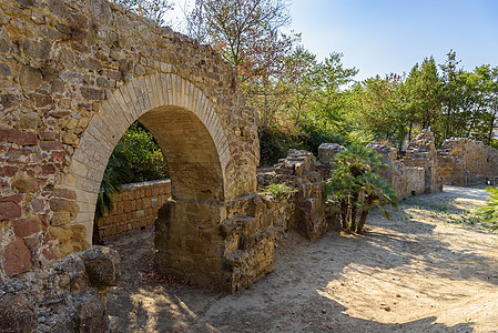 西西里岛古代卡萨勒宫的废墟别墅景观遗产旅行广场艺术考古学建筑马赛克旅游图片