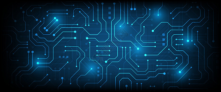 高科技数字数据连接系统互联网技术电子产品概念母板电气硬件科学蓝色木板图片