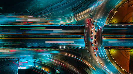 高速公路顶视图道路交通是重要的基础设施商业汽车景观卡车街道技术建筑地球圆圈建筑学图片