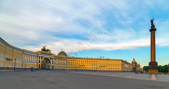 圣彼得堡宫广场市中心天空地标博物馆日落纪念碑旅行景观柱子教会图片