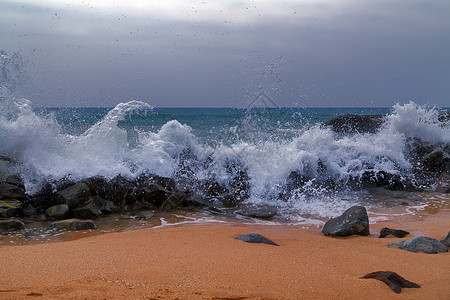 海洋背景旅行灾难海岸线场景冲浪戏剧性海岸气象天空危险图片