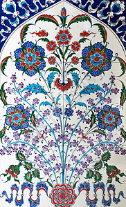 陶瓷装饰蓝色装饰花瓷砖图片