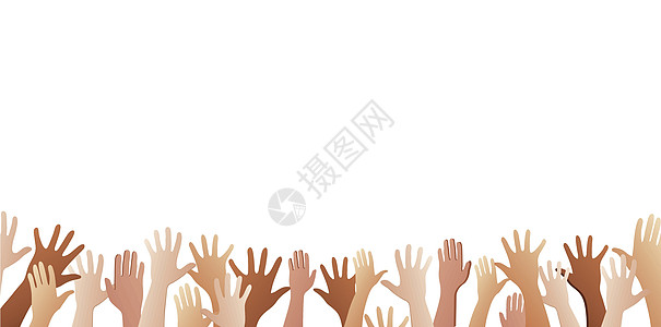 举起手来 背景艺术 vecto表决乐趣橙子教育派对手臂展示音乐会志愿者团体图片