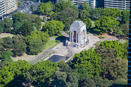 悉尼东向海德公园的空中景象植物摩天大楼旅游海洋天线地标都市港口城市建筑学图片