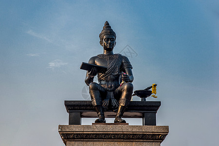国王纪念碑历史纪念馆雕像黑色青铜观光地标旅游王座皇家图片
