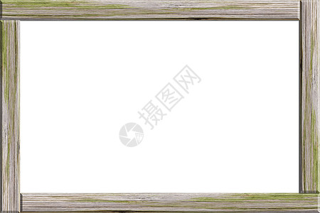 木框白背景白色乡村木头图片