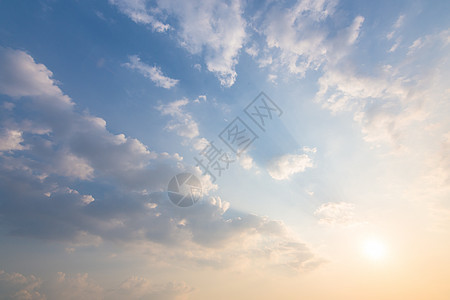 天空背景和云彩白色蓝色图片