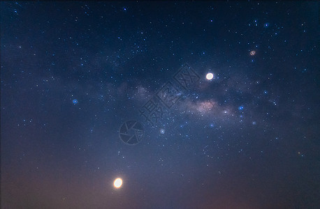 夜晚的乳状背景天空星系图片