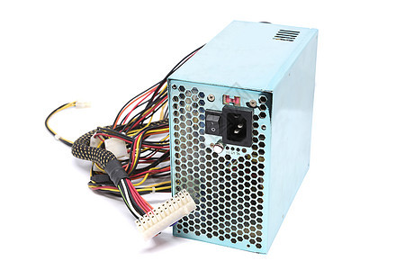 500W 配有电缆和开关IO 绿色花的电力供应装置冷却电路板出口白色硬件超频者黑色空气金属盒子图片