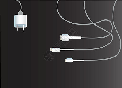 电池充电器和黑色背景活力网络收费电气力量细胞银行插图技术商业图片