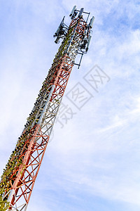 移动电话通信和网络信号中继器天线 t天空插图车站数据电讯卫星电视电脑技术细胞图片