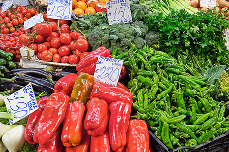 不同种类的蔬菜营养辣椒菜花饮食青菜食物收藏生产洋葱杂货店图片