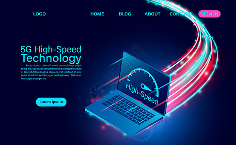 5g 高速技术概念 网络通讯 无线上网手机商业下载速度电脑宽带电话播送细胞插图图片
