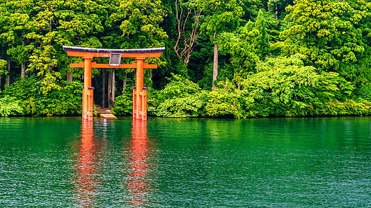 日本红门 托里 哈孔湖的日本红门图片