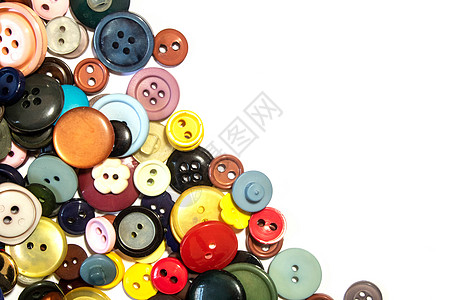 多色不同尺寸按钮的集合缝纫纺织品白色工艺纽扣塑料圆形红色裁缝收藏图片